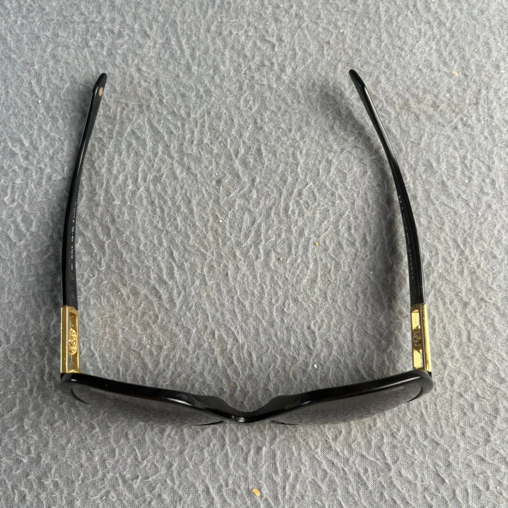 Versace 4212-B Medusa Crystal Sunglasses Black Gold Butterfly 57-16-135